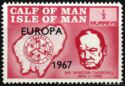 Churchill with Europa 1967 overprint
