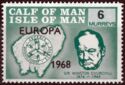 Churchill issue with "Europa 1968" overprint