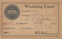 Working Card March 1916