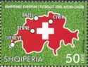 Map and Flag of Switzerland