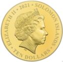 10 Dollars (Queen Elizabeth II Platinum Jubilee. 3.11 g.)