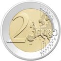 2 Euro (Jacques Chirac 90th anniversary of birth)