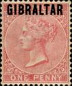 Queen Victoria (1819-1901), Overprint (red/black)