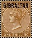 Queen Victoria (1819-1901), Overprint (bister brown/black)