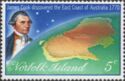 Map of Australia, James Cook and Southern Cross