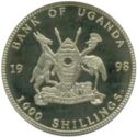 1,000 Shillings (Euro currency - Netherlands 50 Cents)