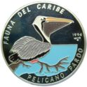 50 Pesos (Caribbean Fauna. Multicolored Brown Pelican)
