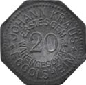 20 Pfennig (Johann Kraus Erstes Gem. Warengeschäft)