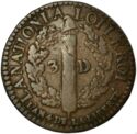 3 Deniers (Louis XVI - D - Lyon - FRANCOIS)