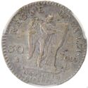 30 Sols (¼ Ecu. Louis XVI - "FRANÇOIS" - B - Rouen)