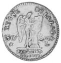 30 Sols (¼ Ecu. Louis XVI - "FRANÇOIS" - L - Bayonne)