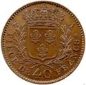 40 Francs (Luis XVIII - Essai by Gatteaux)