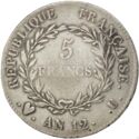 5 Francs (Consul. AN 12. U - Turin)