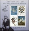 J. J. Audubon (1785-1951) Souvenir Sheet
