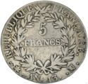 5 Francs (Emperor. MA - Marseille)