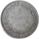 5 Francs (Louis Philips I. B - Rouen. Without I. Engraved edge)