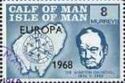 Churchill issue with "Europa 1968" overprint