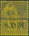 Type Alphée Dubois overprinted and surcharged