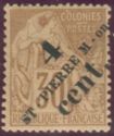 Type Alphée Dubois overprinted and surcharged