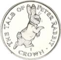 1 Crown (The Tale of Peter Rabbit. Running - Silver edition)