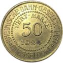 50 Pfennig (Rheinische Bahn-Gesellschaft)