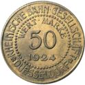50 Pfennig (Rheinische Bahn-Gesellschaft)