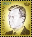 Grand Duke Henri (0.05 € vignet color violet brown)