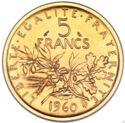 5 Francs (Essai. Piefort. Gold)