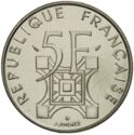 5 Francs (100th Anniversary of the Eiffel Tower)