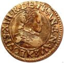1 Double Tournois (Louis XIII - K - Bordeaux)