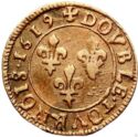 1 Double Tournois (Louis XIII - K - Bordeaux)
