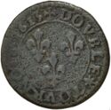 1 Double Tournois (Louis XIII - K - Bordeaux)