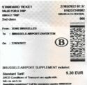 Standard Ticket Single Trip - Bruxelles - Airport Zaventem