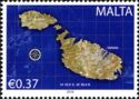 Outline map of Malta and Gozo
