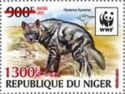 Striped Hyaena (Hyaena hyaena) - Red Overprint
