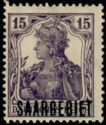 Germania, overprinted SAARGEBIET