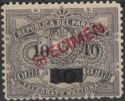 Telegraph stamp with overprint