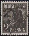 American-British-Soviet Occ. (Trizone) Mi: 943 - overprinted