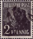 American-British-Soviet Occ. (Trizone) Mi: 943 - overprinted
