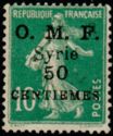 Type Semeuse overprint and Syrian surcharge