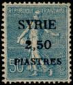 Type Semeuse overprint and Syrian surcharge