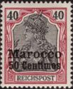 Germania with overprint