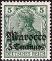 overprint on "Germania"