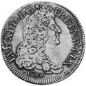 1 Ecu (Louis XIV. - & - Aix)