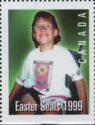 Easter Seal 1999 - Boy with glasses in wheelchair
