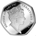 50 Pence (150th Anni. of the Birth of Roald Amundsen: Fram - Silver)