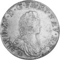 1 Ecu (Louis XV Vertugadin - 9 - Rennes)