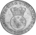 1 Ecu (Louis XV Vertugadin - 9 - Rennes)