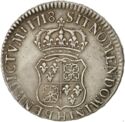 1 Ecu (Louis XV - France and Navarre - H - La Rochelle)
