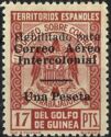 Revenue Stamp Overprinted Habilitada para Correo Aereo